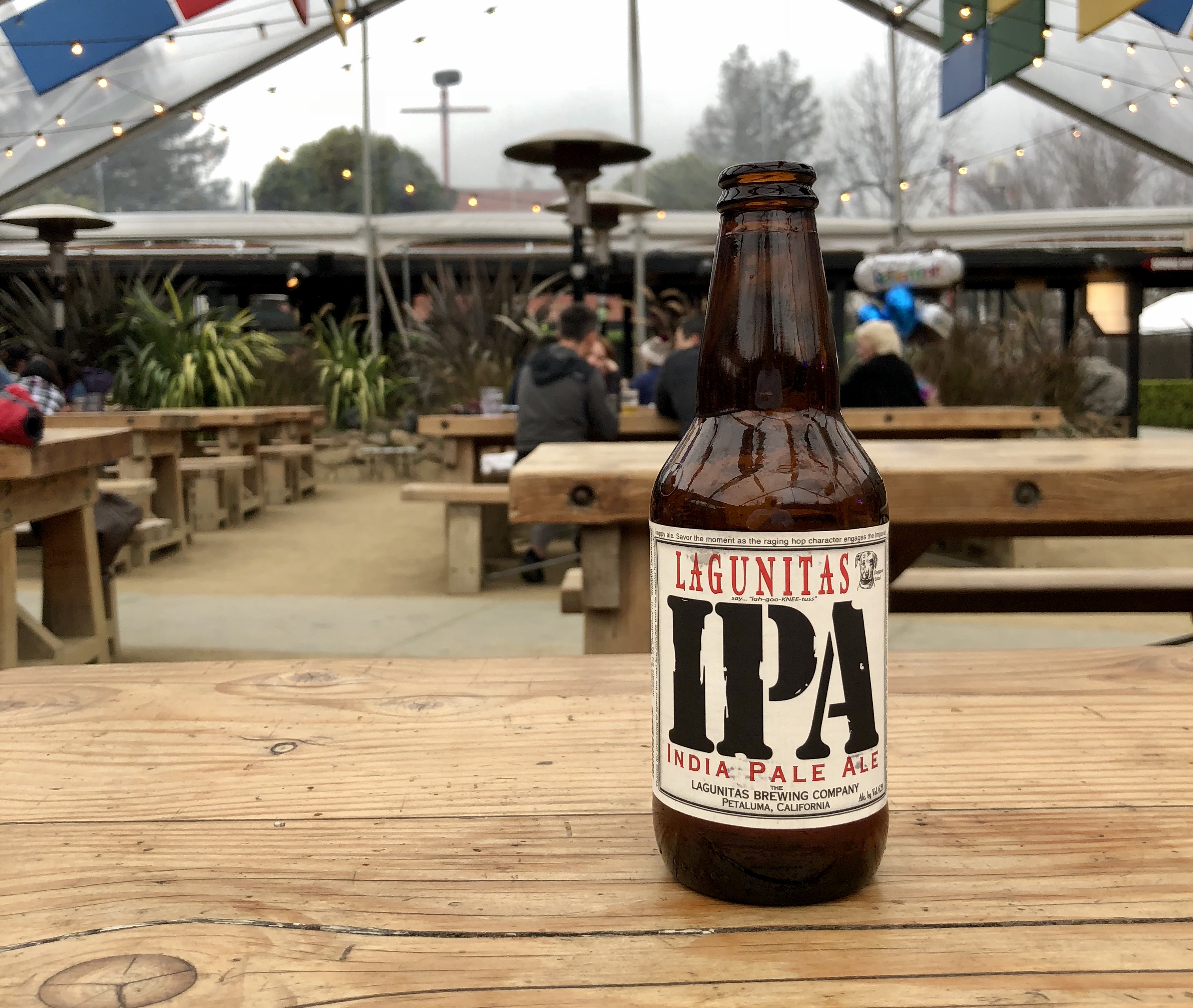 A Lagunitas IPA at the brewery in Petaluma California.