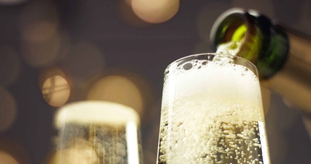 champagne bubbles sparkling wine